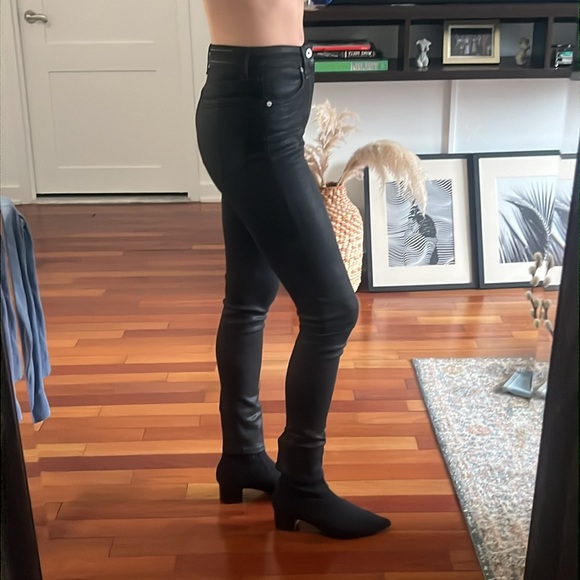 Rag and Bone Nina High Waist Coated Ankle Skinny Jeans - Picture 5 of 7